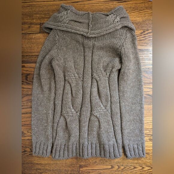 Silvia Novelli Wool Alpaca Brown Sweater Size M - Picture 2 of 4